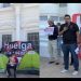 Inician académicos de la Unison plantón permanente en Palacio de Gobierno tras “marcha por la dignidad”