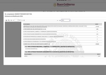 Sheinbaum presenta declaración patrimonial 2026; reporta ingresos por 1.79 millones de pesos