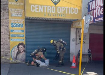 Autoridades de Cajeme descartan riesgo por recipiente con sustancia desconocida en la vía pública
