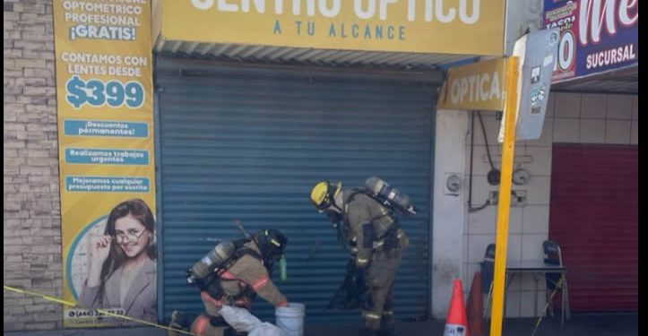 Autoridades de Cajeme descartan riesgo por recipiente con sustancia desconocida en la vía pública
