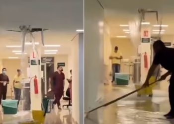 Lluvias inundan hospital inaugurado por Claudia Sheinbaum en Hermosillo; reportan filtraciones en instalaciones del IMSS