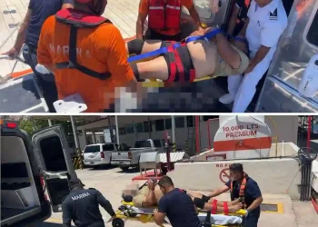 Marina Realizó Evacuación Médica Vía Marítima de una Persona, en Inmediaciones del Puerto de Guaymas