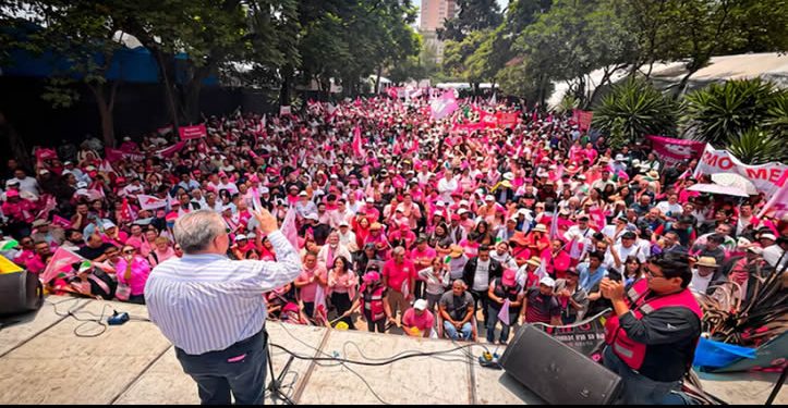 Somos MX celebra en el Monumento a la Revolución su registro como partido político: “¡Fuera Morena!”
