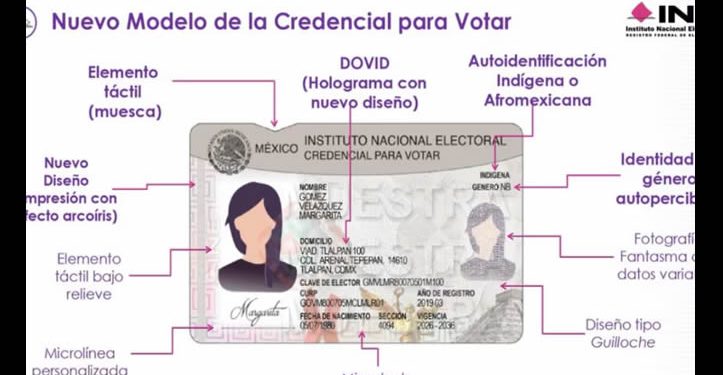 INE presenta nuevo modelo de Credencial para Votar; cuenta con 25 elementos de seguridad