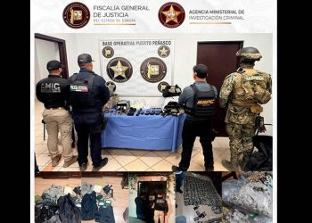 AMIC y Marina aseguran más de 800 dosis de droga y equipo táctico en Puerto Peñasco