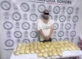 Detienen a sujeto con 21 kilogramos de metanfetamina en Huatabampo