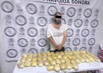 Detienen a sujeto con 21 kilogramos de metanfetamina en Huatabampo