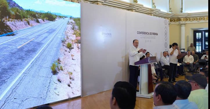 Impulsa Durazo la renovación de carreteras en todas las regiones de Sonora