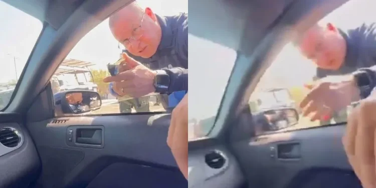 Comandante de Tránsito apunta con su arma a automovilista en Guaymas; es separado del cargo