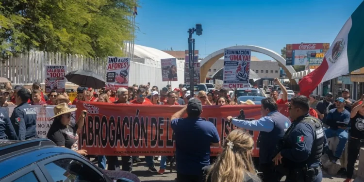 Confirma CNTE movilización HOY en Hermosillo; estas calles serán bloqueadas