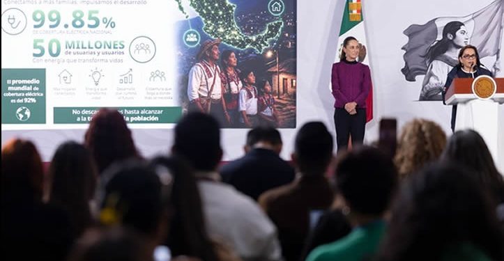 Este sexenio vamos a electrificar todo el país con el Programa de Justicia Energética: Sheinbaum; serán más de 45 mil obras