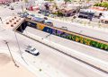 Avanza mural en paso a desnivel de Colosio y Solidaridad