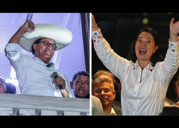 Sánchez y Fujimori pelean voto a voto en las elecciones presidenciales de Perú