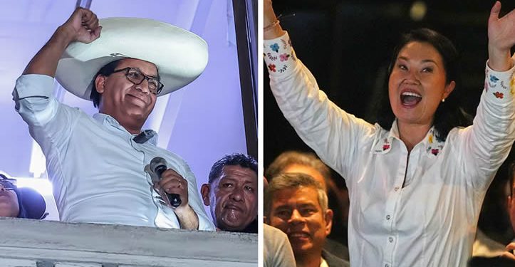 Sánchez y Fujimori pelean voto a voto en las elecciones presidenciales de Perú