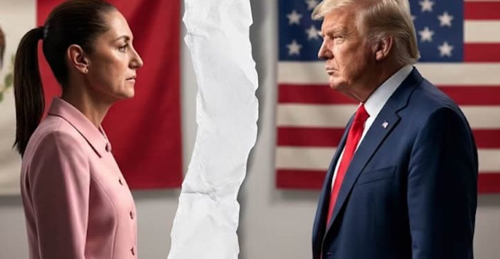Trump afirma que “los cárteles gobiernan México” y describe a Sheinbaum como una mujer “muy asustada”