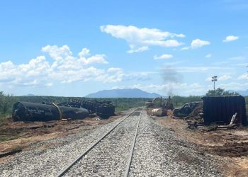 Temen catástrofe ambiental en Sonora y Arizona por derrame tóxico de tren