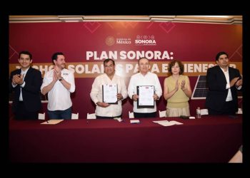 Sonora y el Gobierno de México firman convenios para instalar paneles solares en viviendas vulnerables