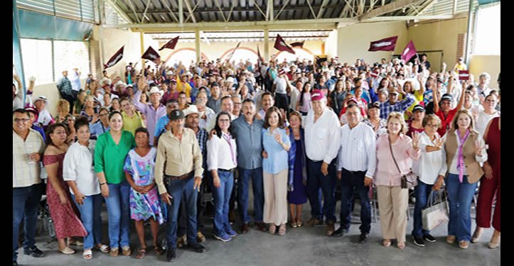 Javier Lamarque encabeza encuentros con militantes de Morena en el sur de Sonora