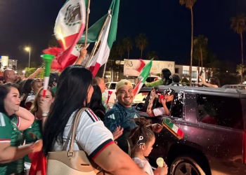 Así se Celebró el Triunfo de México vs Ecuador en Hermosillo, Sonora