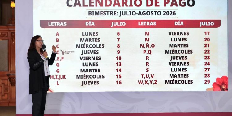 Inicia en Sonora la dispersión bimestre Julio – Agosto de las Pensiones para el Bienestar