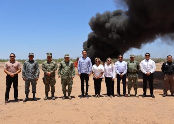 FGR lleva a cabo evento de incineración de más de una tonelada de narcóticos en Sonora