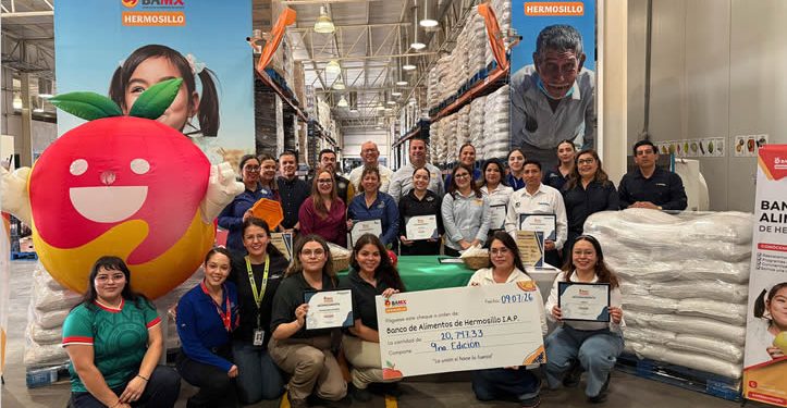 El Banco de Alimentos de Hermosillo recauda 20.7 toneladas de frijol en la novena edición de campaña empresarial