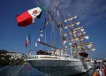 Buque Escuela ‘Cuauhtémoc’ zarpa nuevamente para formar a 144 jóvenes con el mar como testigo