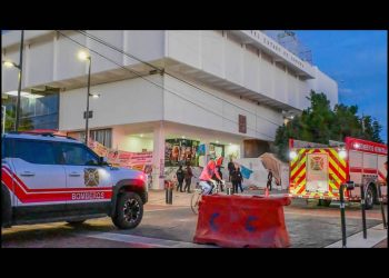 Conato de incendio en el interior del Congreso del Estado derivado de un corto circuito