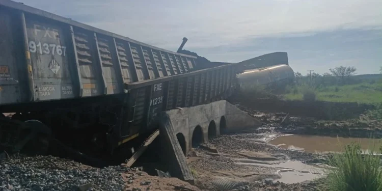 Profepa atiende emergencia por descarrilamiento de tren con sustancia química