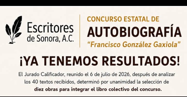 Selecciona jurado diez obras para integrar antología del Concurso Estatal de Autobiografía “Francisco González Gaxiola”