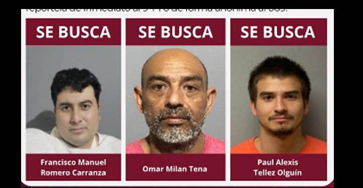 Búsqueda activa de tres hombres con órdenes de aprehensión en marcha