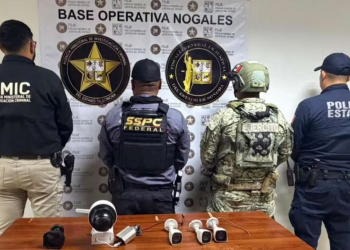 Aseguran seis cámaras clandestinas en Nogales, Sonora; estaban colocadas en postes de telefonía y energía eléctrica