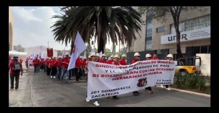 Solidaridad y exigencia de justicia para los mineros de Taxco y Sombrerete: Sección 65