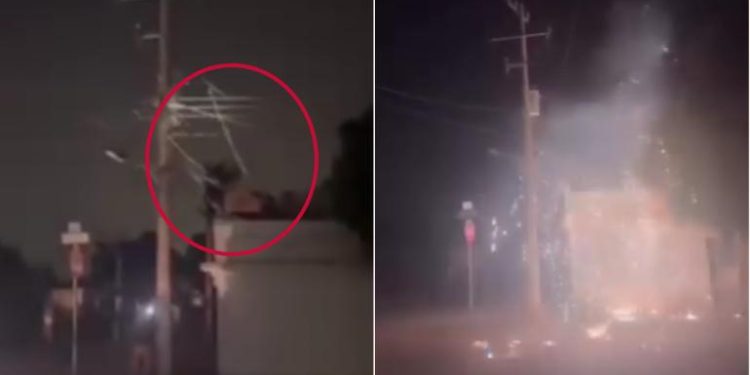 Trató de arreglar un apagón y casi muere electrocutado en Cajeme