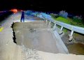 Colapsa tramo carretero entre Janos y Sonora por lluvias; cierran circulación hasta nuevo aviso