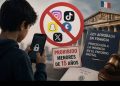 Francia aprueba prohibir el uso de redes sociales a los menores de 15 años