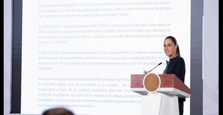 Vulcan aún debe remediar los daños en Quintana Roo: Sheinbaum