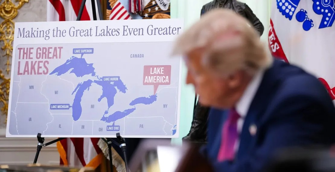 Trump firma decreto para cambiar el nombre del Lago Ontario a “lago de América”