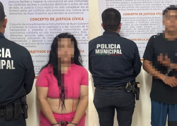 Pareja es Detenida por Posesión de Droga y Agredir a Oficiales en Hermosillo