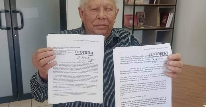 Aspirante de MORENA en Sonora pide mayor transparencia y equidad en proceso interno