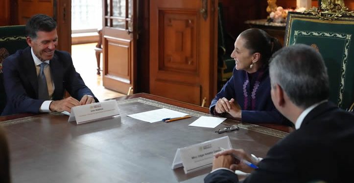 Sheinbaum se reúne con presidente de Goldman Sachs; conversan sobre oportunidades de inversión en México