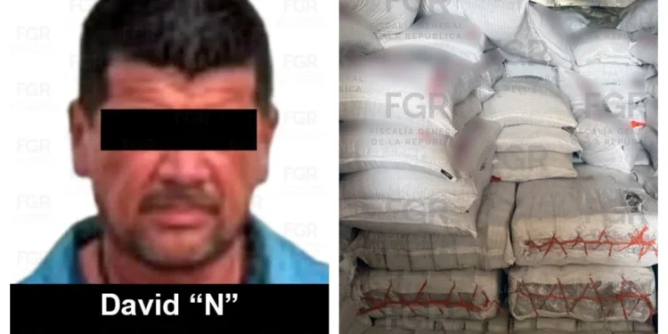 Detienen a hombre con más de 2.6 toneladas de metanfetamina ocultas en un tractocamión en Sonora