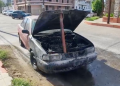 Daños de Consideración Deja Vehículo Incendiado en el Centro de Hermosillo