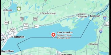 Google Maps cambia nombre de Lago Ontario a ‘Lago América’