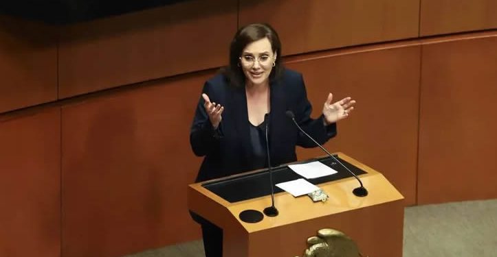 Lilly Téllez reta a morenistas a romper visas y Noroña responde: “No puedo con una mano”