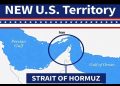 Trump publica una imagen en la que declara el estrecho de Ormuz como ‘nuevo territorio’ de EE.UU.