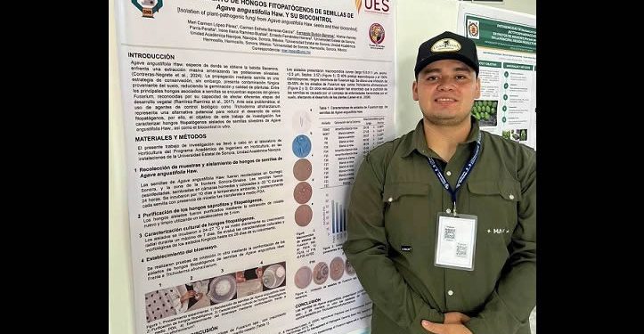 Estudiante de la UES presenta investigación en Congreso Nacional de Fitopatología