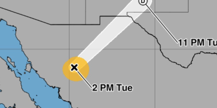 ¡Polo pierde fuerza! Se degrada a tormenta tropical y acelera sobre Sonora rumbo al noreste