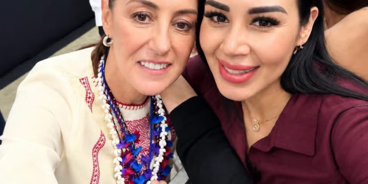 Aspirante de Nogales aprovecha encuentro con Sheinbaum para promoverse