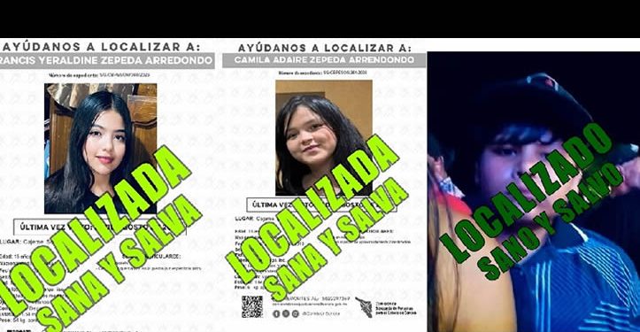 Tres menores con reporte de desaparecidos son localizados sanos y salvos